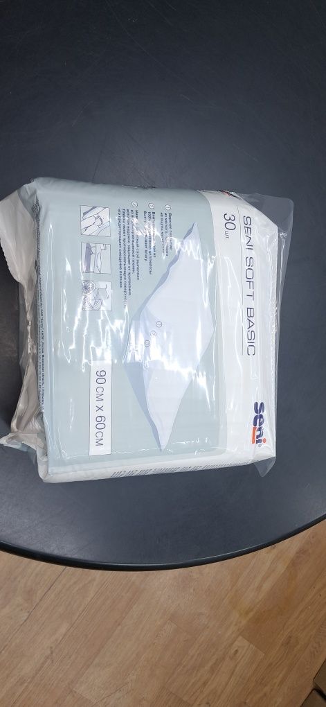 Seni пеленки Soft Basic белый 60x90 см-30шт.