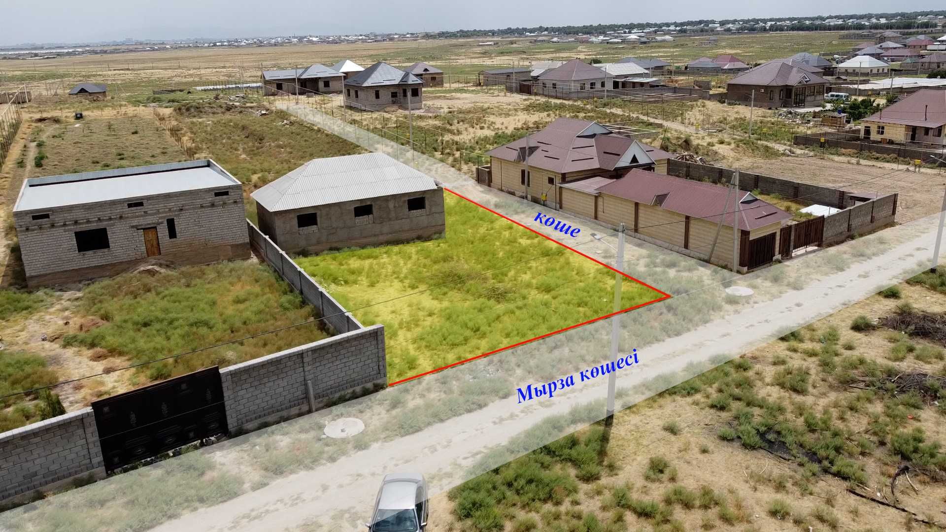 мкр Қайнарбұлақ, Участок бітпеген үйімен, Мырза көшесі