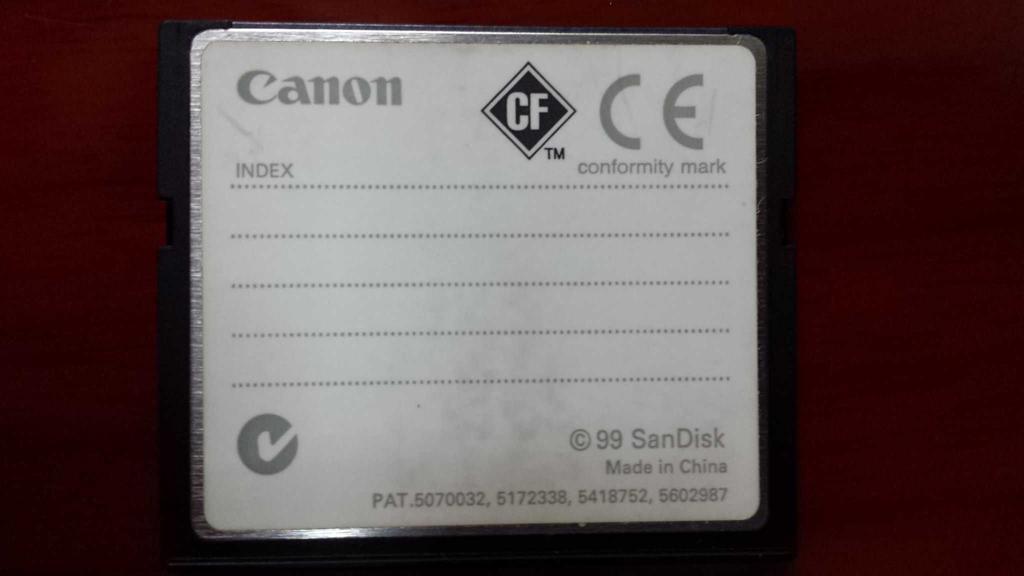 Canon Карта памяти Compact Flash маленького объема