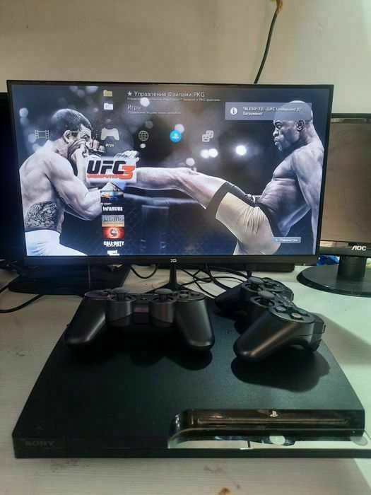 Playstation 3, 25 игры, 2 джойстик, Прошитый