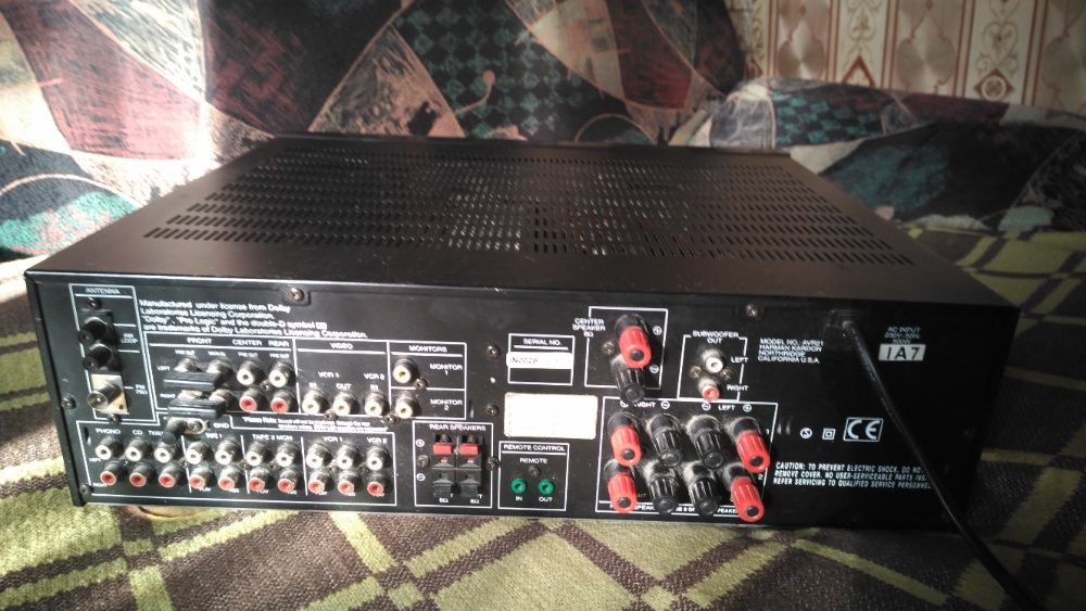 Receiver (усилитель+микшер+тюнер) Harman-Kardon. Колонки Technics 530W