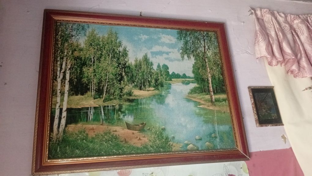 Продам рога 10.000 и картину  15.000