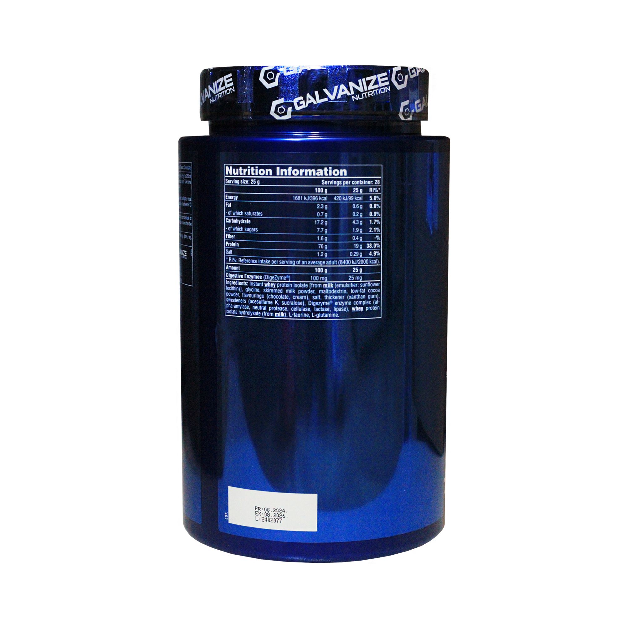 Протеин изолят Galvanize Nutrition C 100 Isolate 28 порций 700 гр