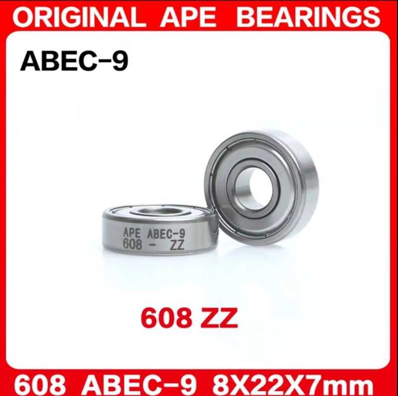 Подшипники 608 2RS (ABEC-9) и 608 ZZ - для скейтов, роликов, самокатов