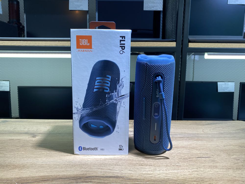 Портативная колонка JBL Flip 6, синий, 30 Вт, 10299/А10