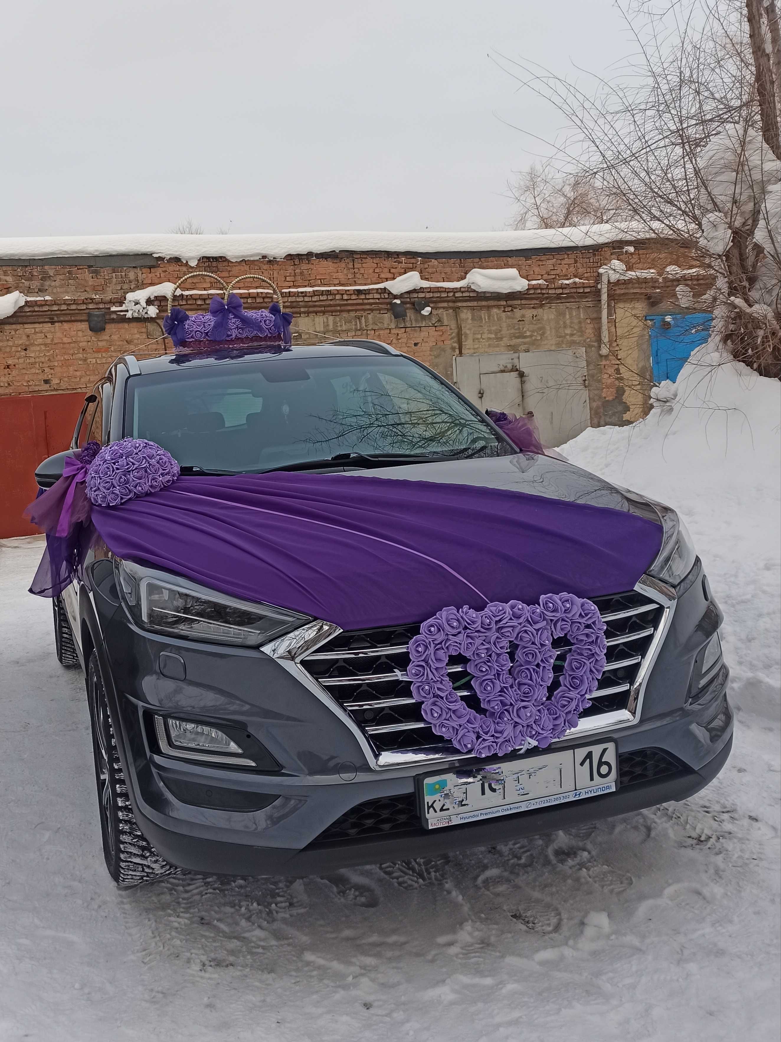 Комплект украшений для свадебного автомобиля-15000тг
