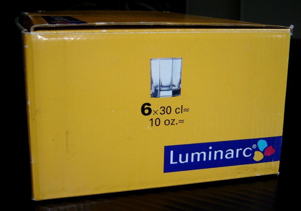 Новый набор из шести стаканов французской марки Luminarc