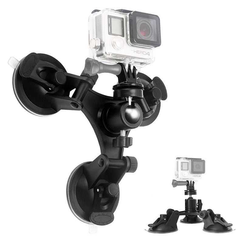 Тройная присоска для всех экшн камер - GoPro, SJCAM, Xiaomi yi, Sony