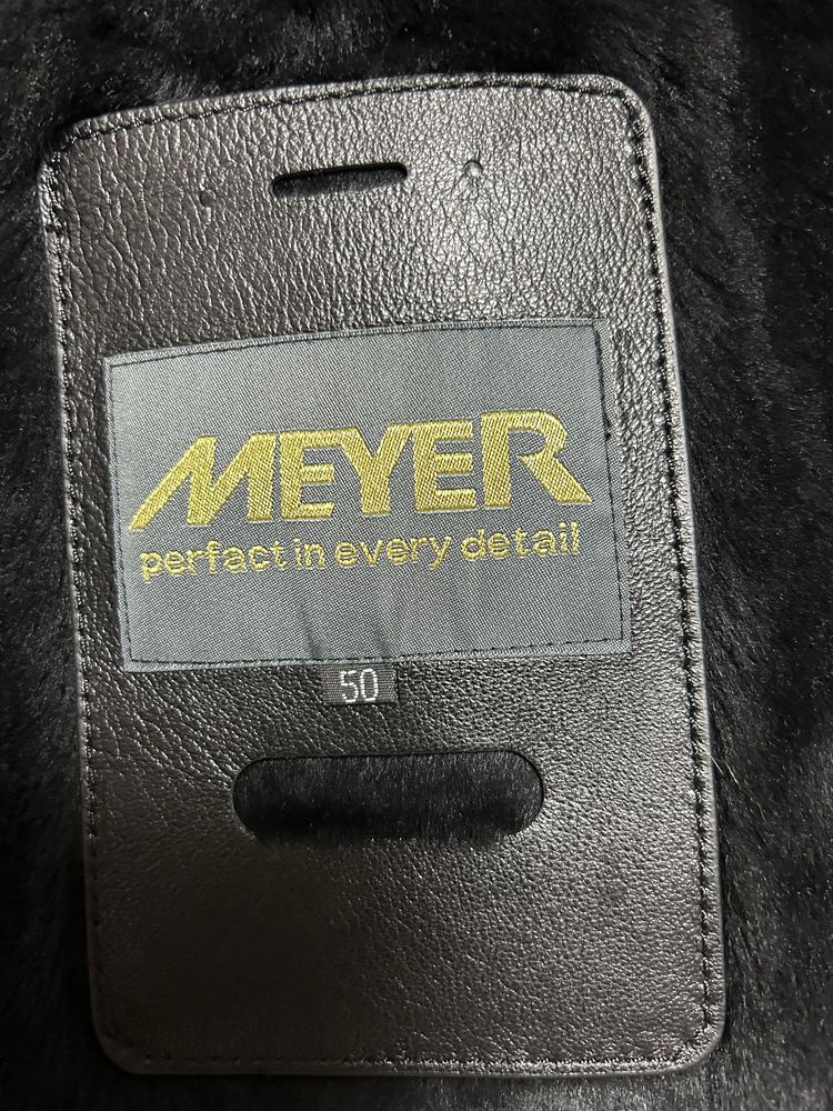 Дубленка Meyer  натуральная кожа, натуральный мех