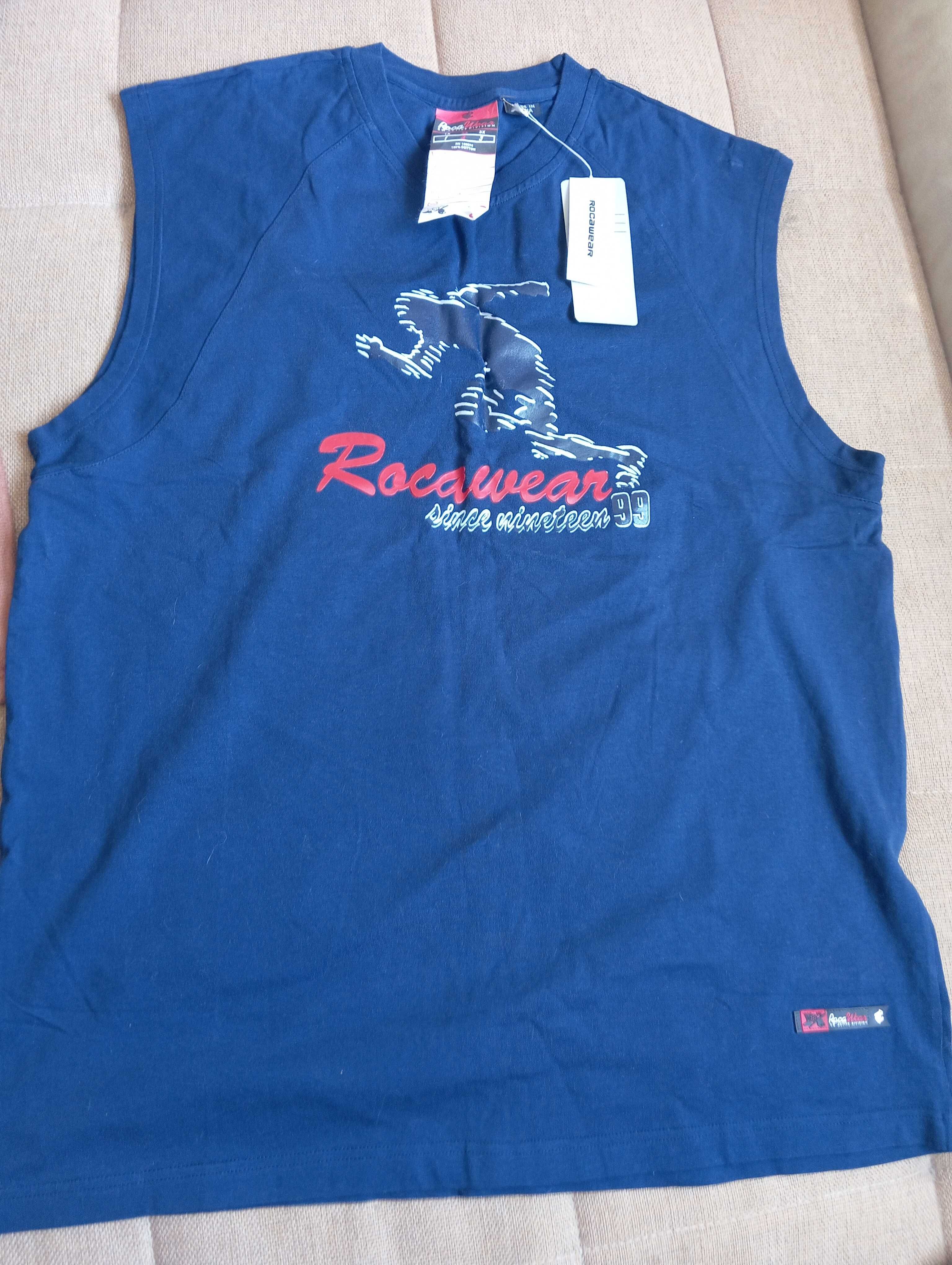 Шорты джинсовые, Футболка без рукавов Rocawear,джинсы белые Wrangler