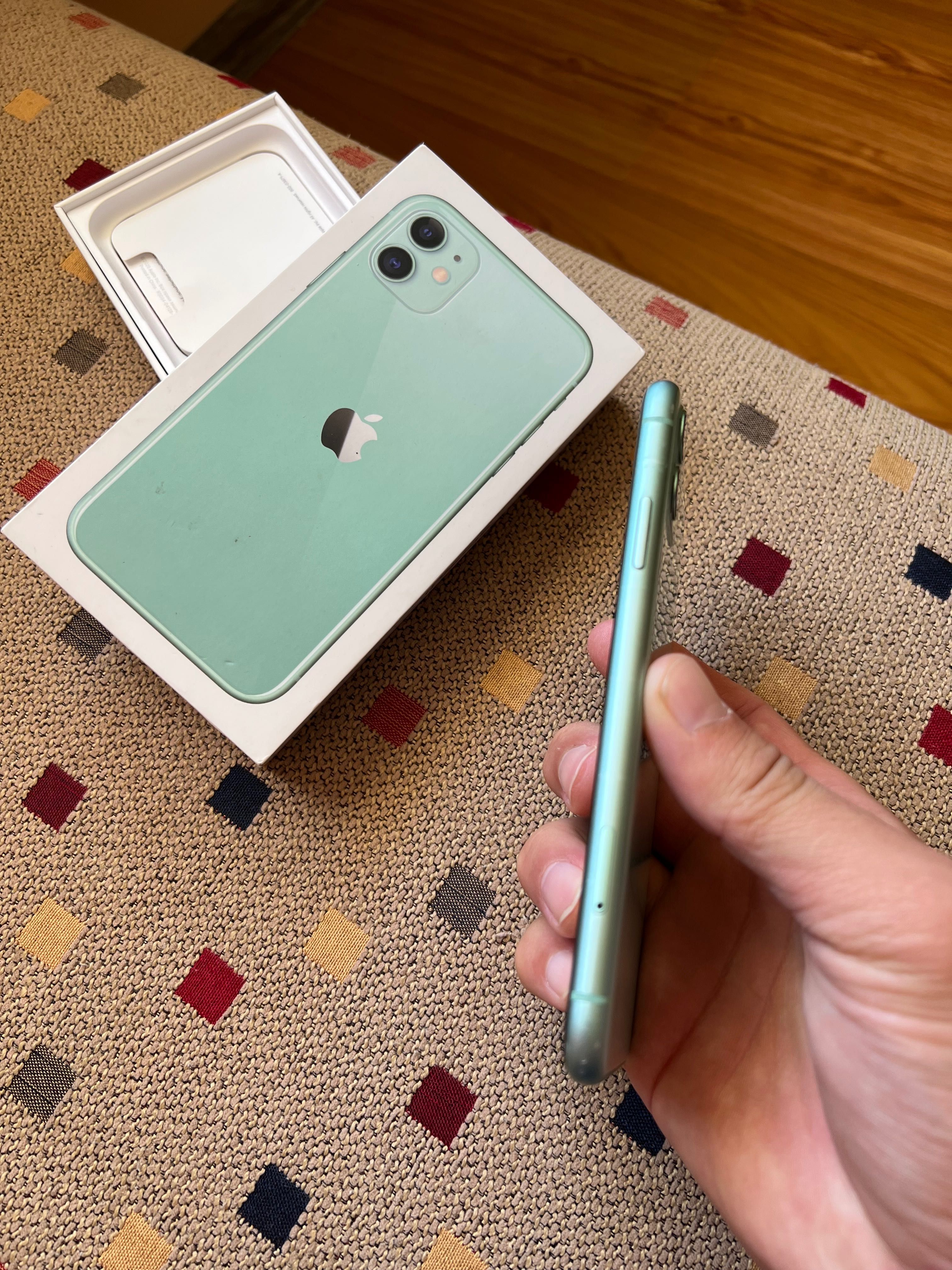 iPhone 11 0-0-12 kaspi ремон болмаган бяры оригнал каробка бар
