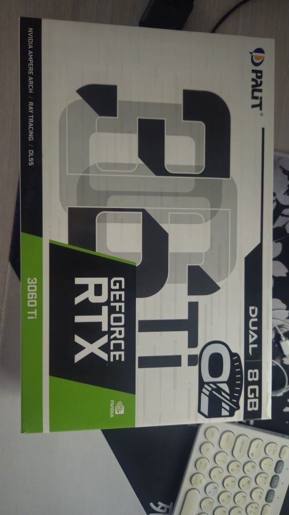 Продам Видеокарту Palit dual 3060ti/8gb/256bit