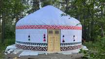 Юрта, кииз уй, оформление зала, полу юрта кереге для фото зон