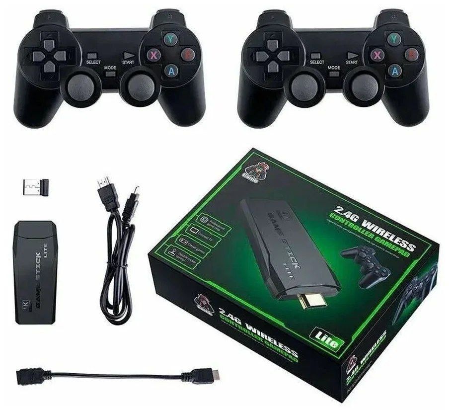 Беспроводная игровая консоль Retro Came Stick Lite M8 64Gb для телевиз