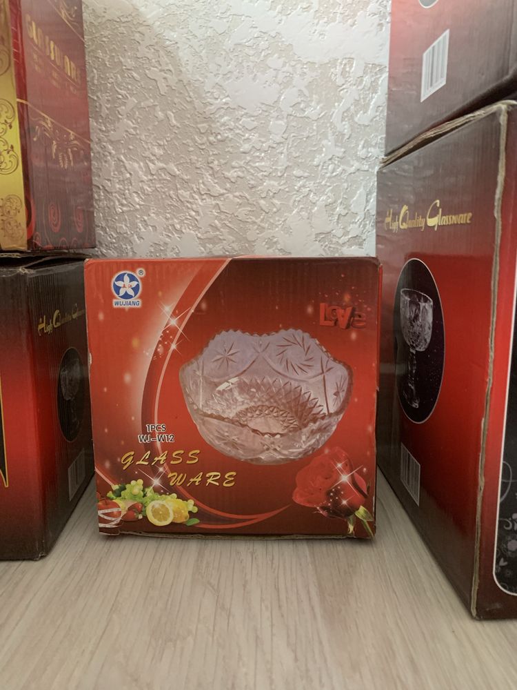 новые стеклянные посуды