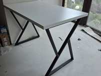 Стол loft белый 1,2×0.7