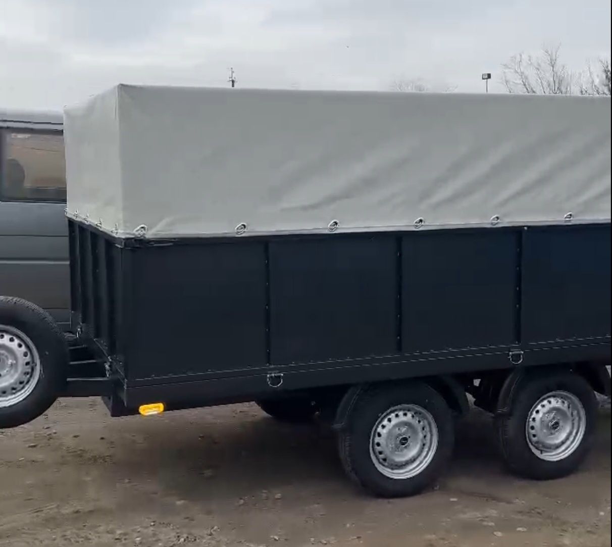 Прицеп на легковой автомобиль с тентом. Kaspi рассрочка