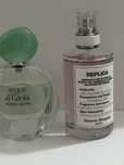 Maison Margiela spring time in a park/ Giorgio armani acqua di gioia