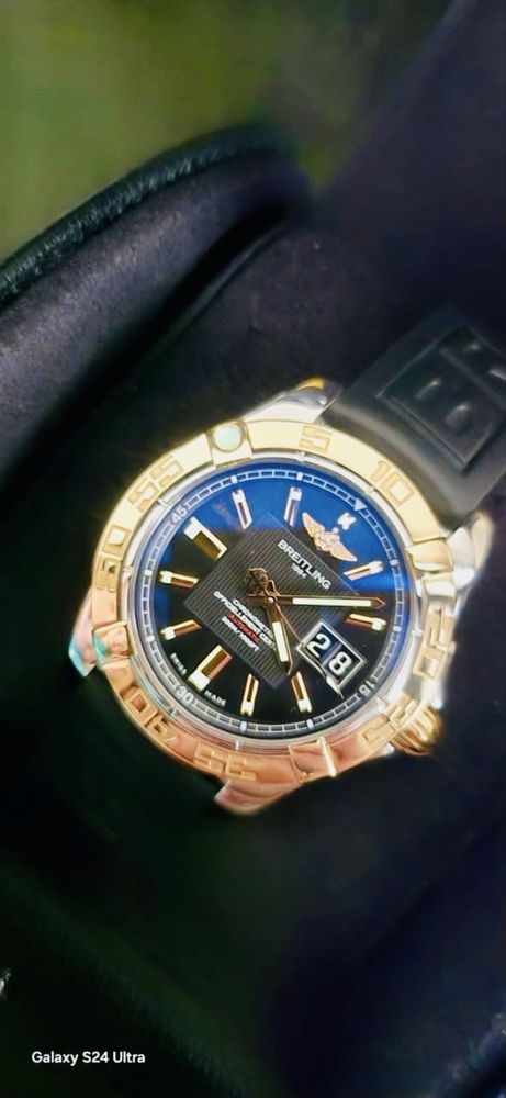 Швейцарские часы Breitling Galactic 41 мм .Золото 750 пробы и сталь.