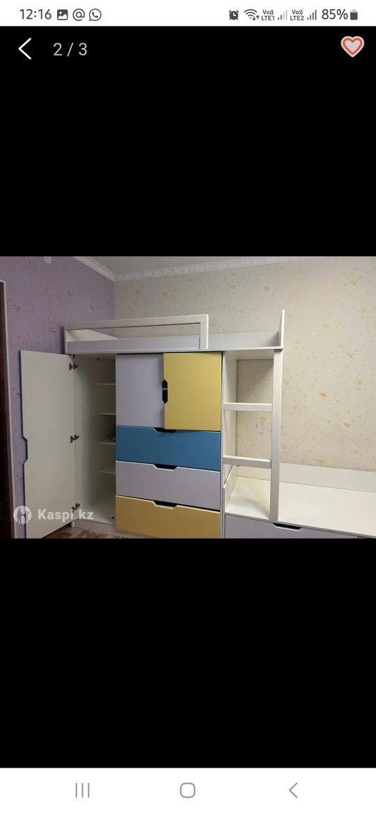 Продам кровать двухяроснуй детский