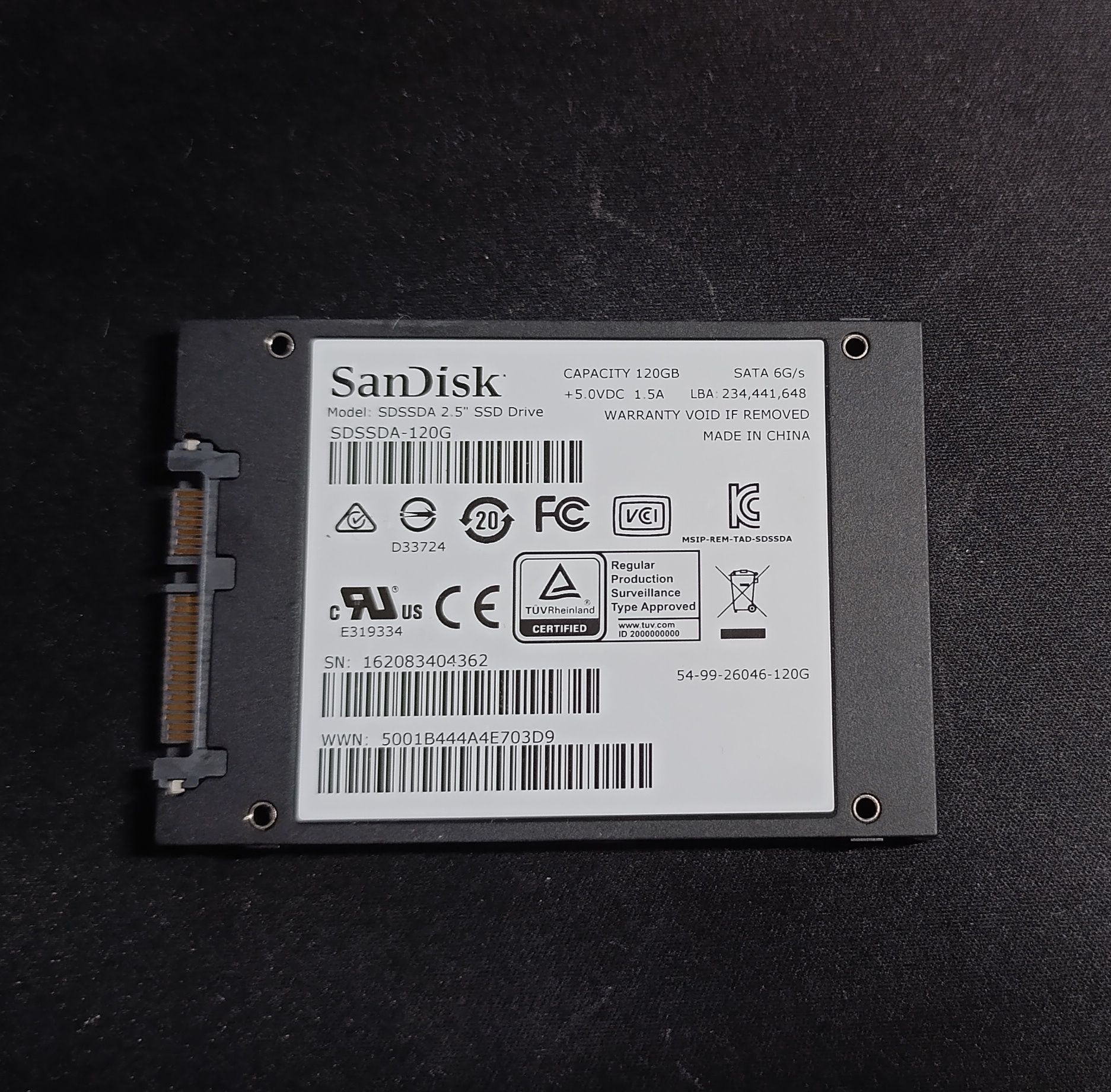 SanDisk SSD PLUS 120GB