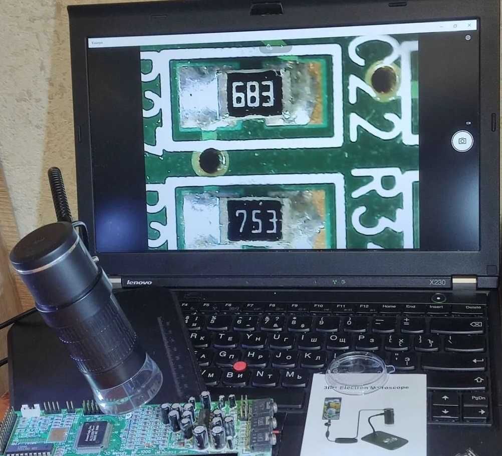 Цифровой USB микроскоп увеличение 1000x