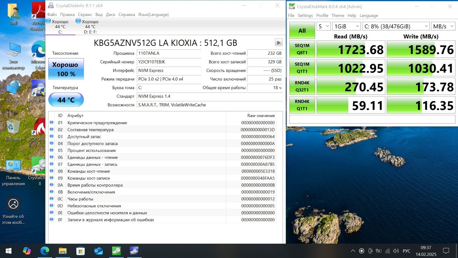 ноутбук Dell Latitude 7480 Intel Core i5 6th Gen 6300U 2.4 GHz