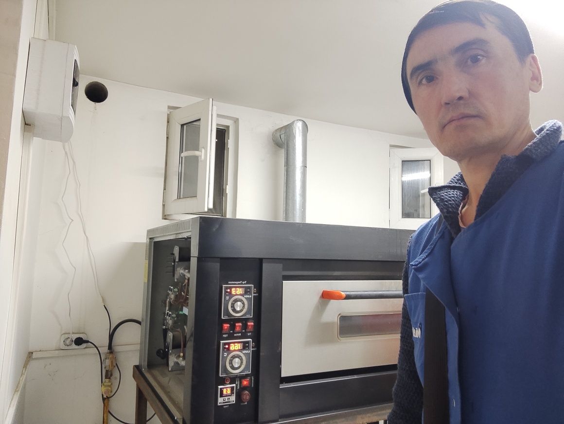 Ремонт промышленных газовых и электрических духовок и печей.Работы по