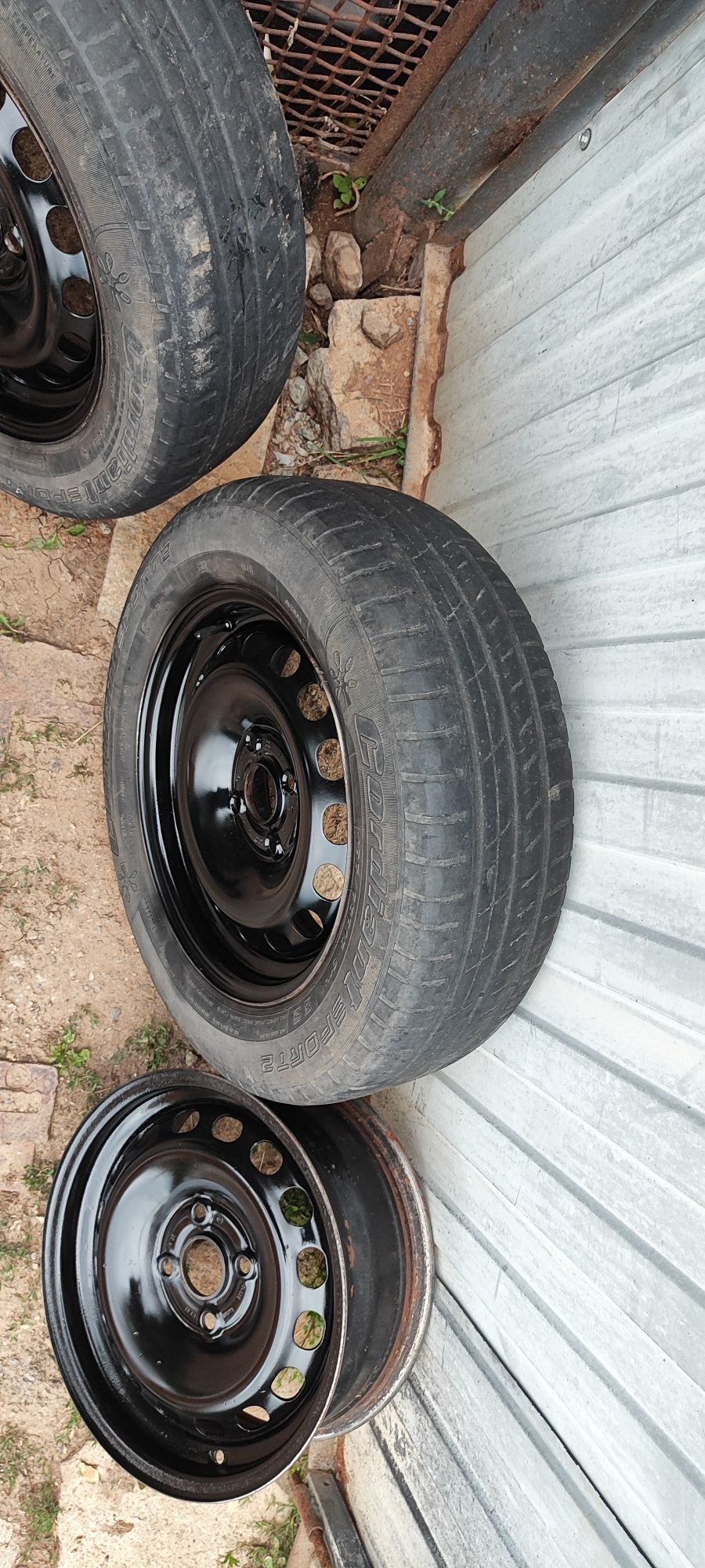 Диски штампы R15 4*108 с резиной