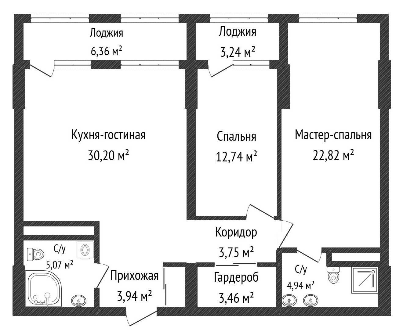 В центре продается 3-к квартира с удобной и функциональной планировкой