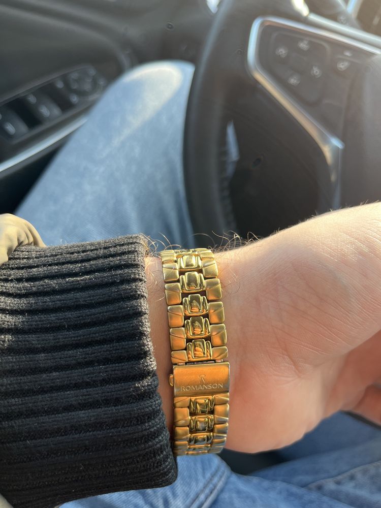 Часы romanson 23k gold