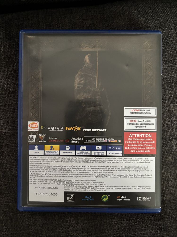 Dark souls remastered для ps 4/5 почти новый