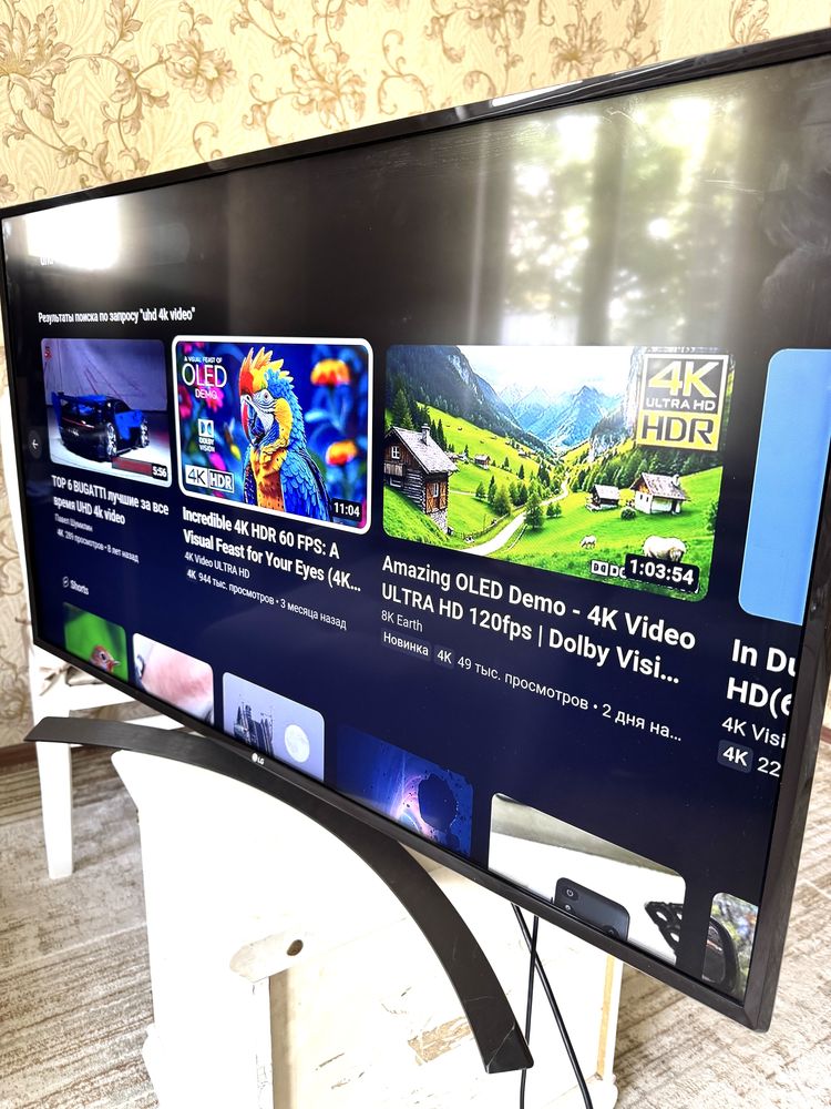 ТЕЛЕВИЗОР ЛДЖИ LG 4K smart оригинал 100%