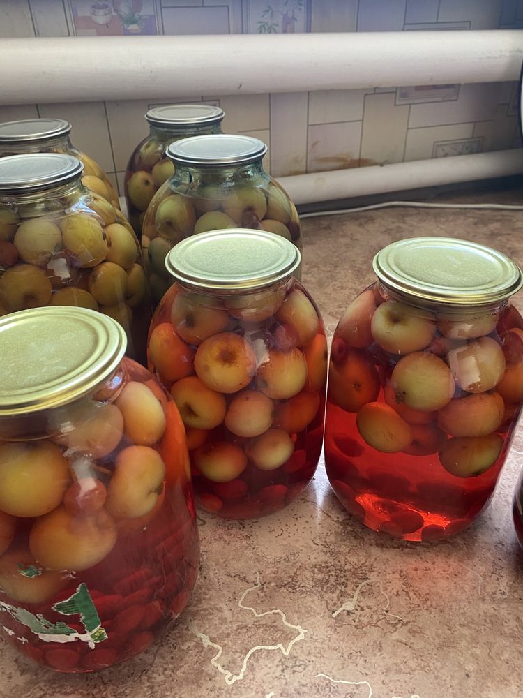 Продам компот 2 литровые из яблони и вишни