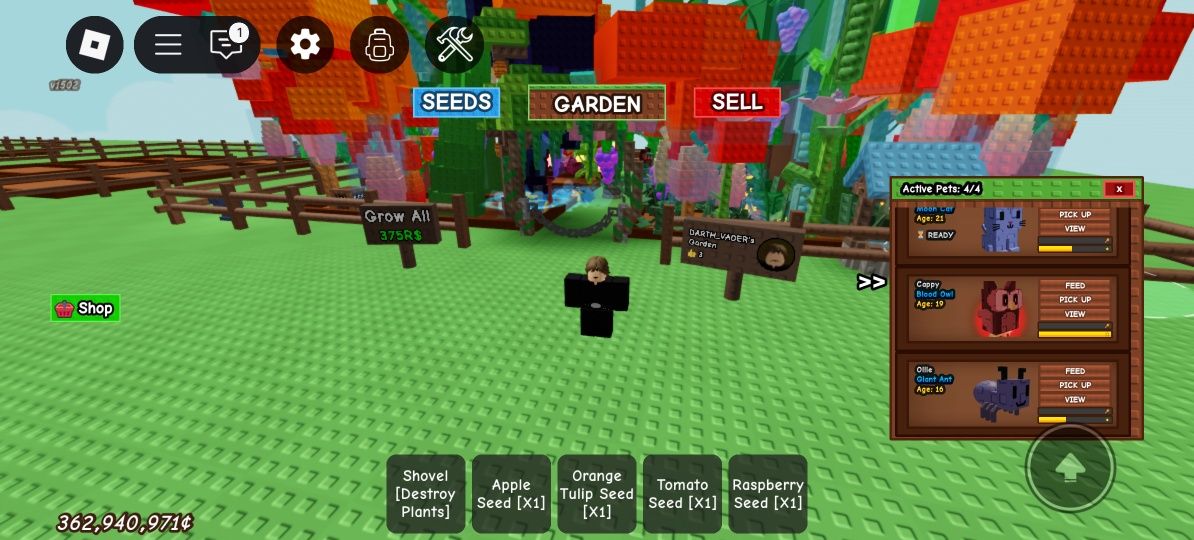 Продажа аккаунта в рб прокачка Grow a garden.