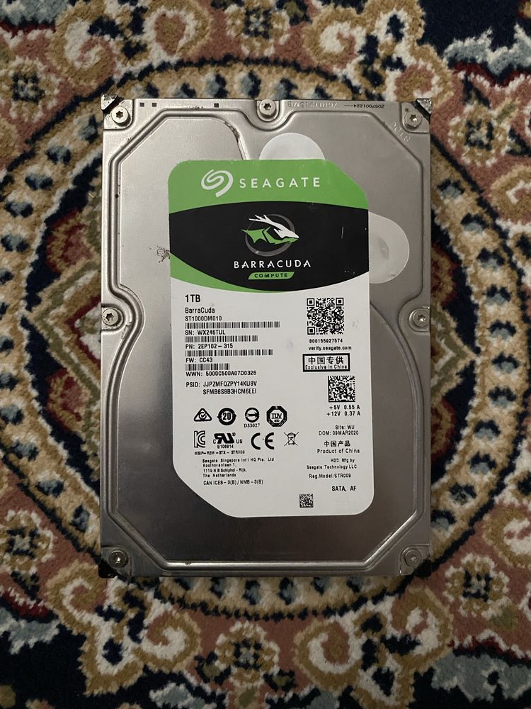 Продам жостки диск 1tb