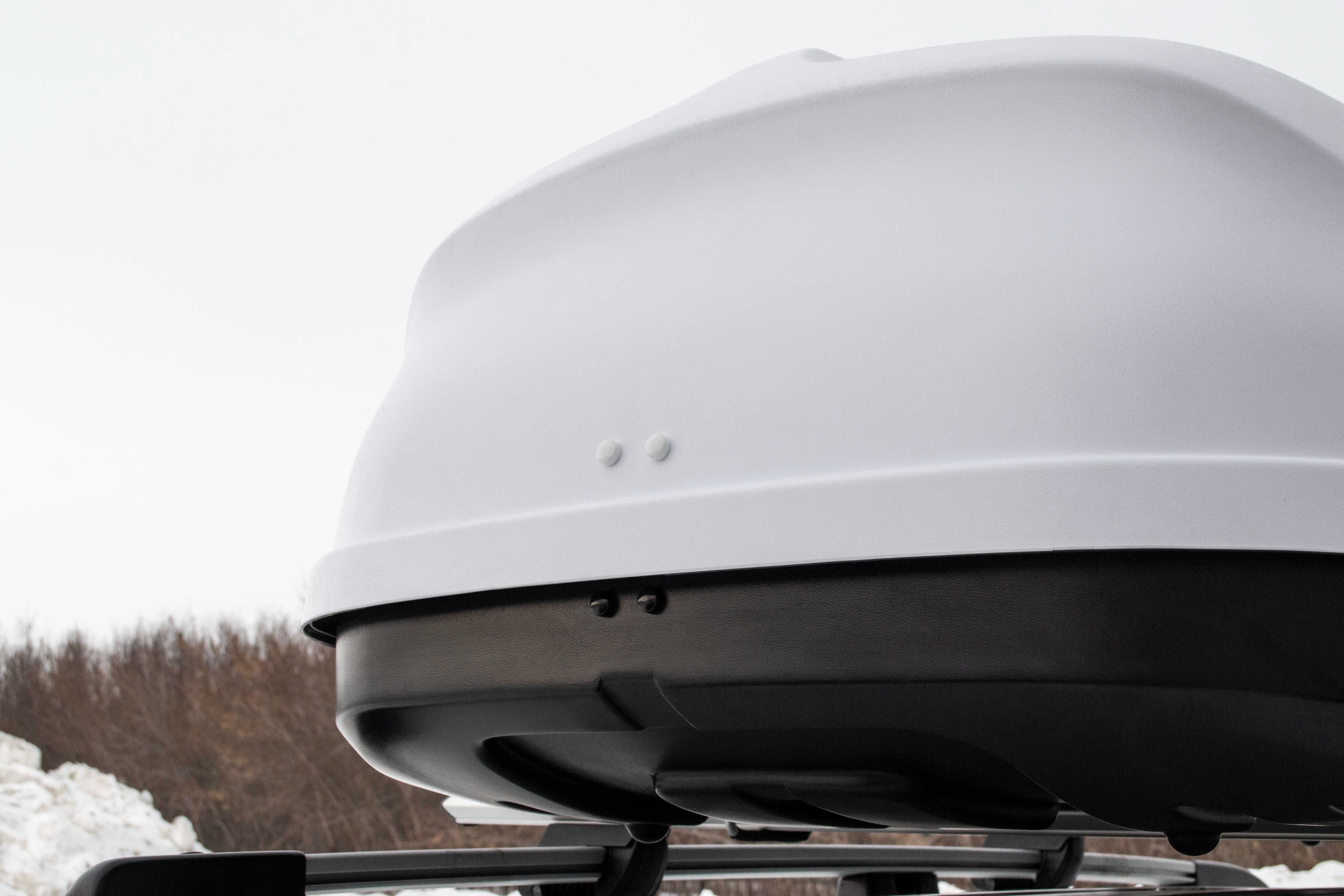Автобокс PT Group "Turino Compact" белый (мат) двусторонний 360л