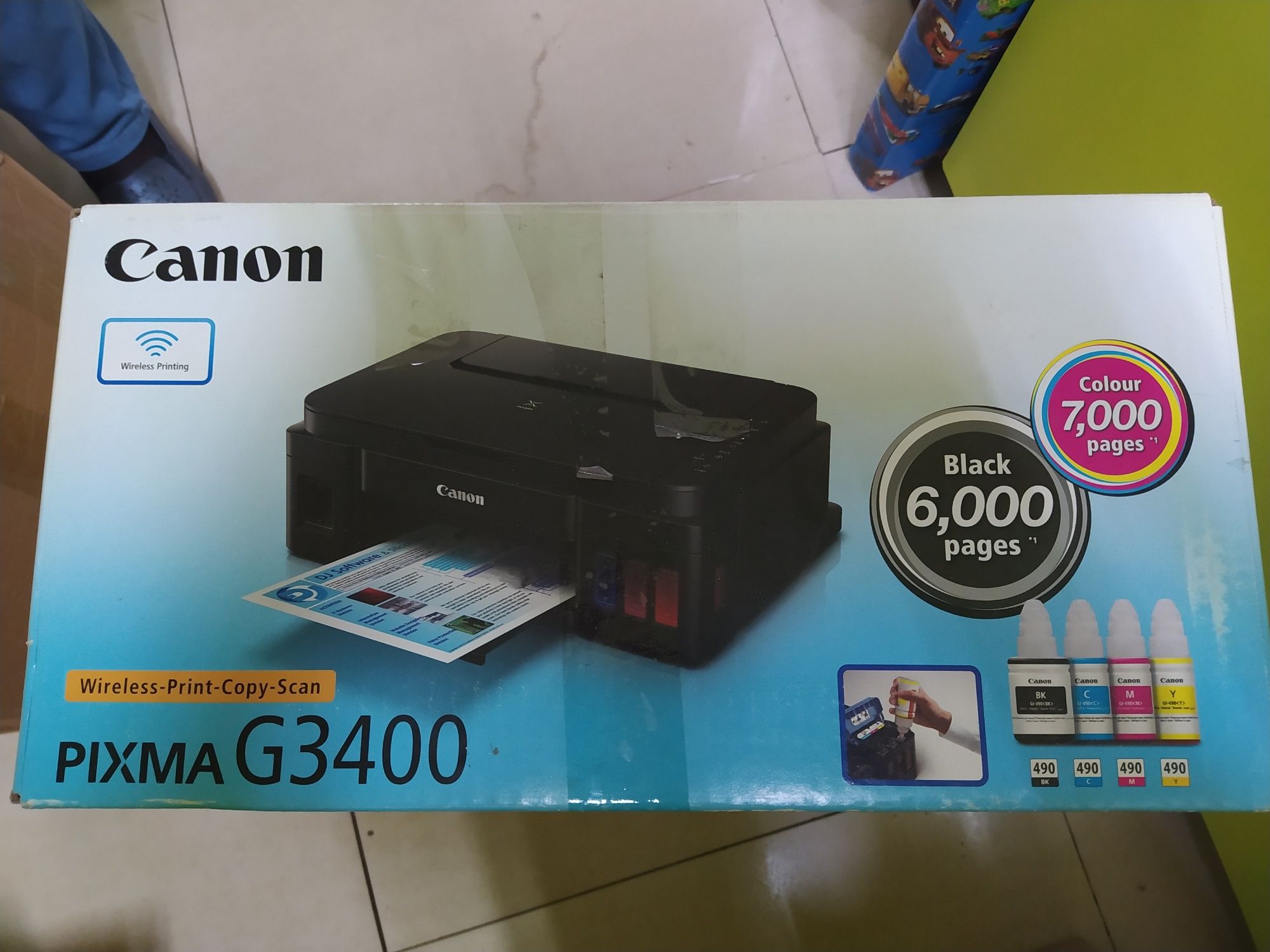 Новый Цветной принтер Canon Pixma G3400
