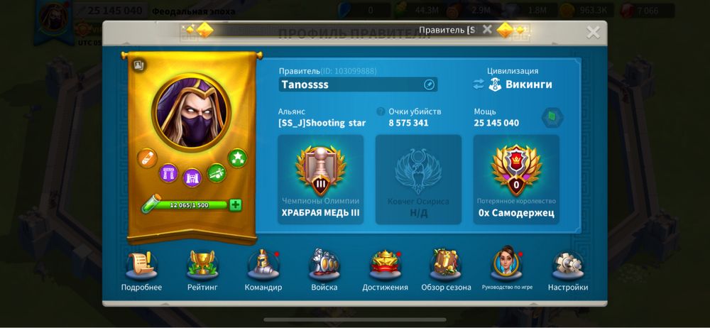 Rise of Kingdoms аккаунт продается
