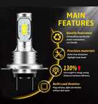 Авто лампы DRL led lamp. Лампы H7, H4.