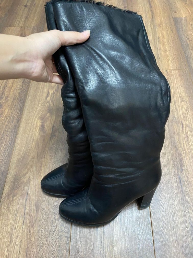 Продам зимняя натуральная кожа, натуральный шерсть