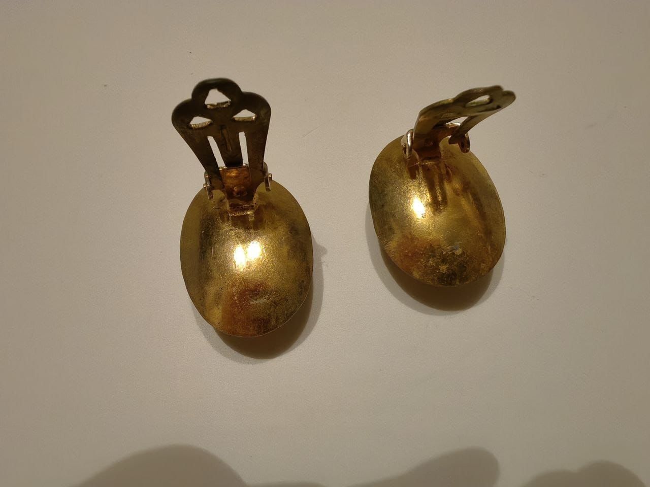 Серьги - леденцы, Чехия, клипсы старинные, винтаж, СССР