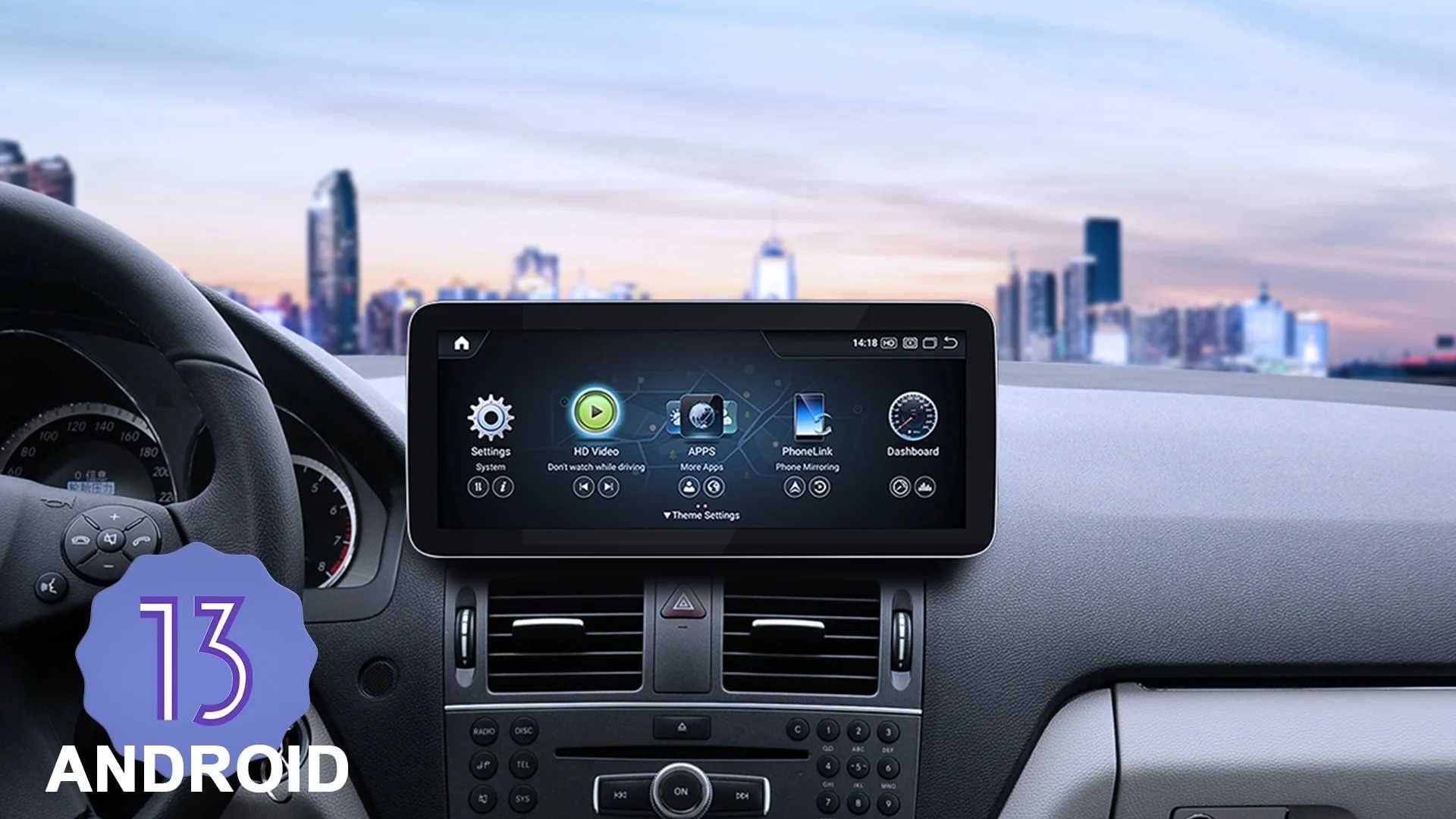 Магнитола BMW Mercedes AUDI Lexus GPS USB Дисплей Андроид 14 CarPlay