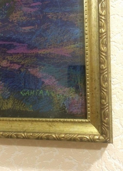 Картина художника Санталова В. Мавзолей Козы Корпеш и Баян Сулу.