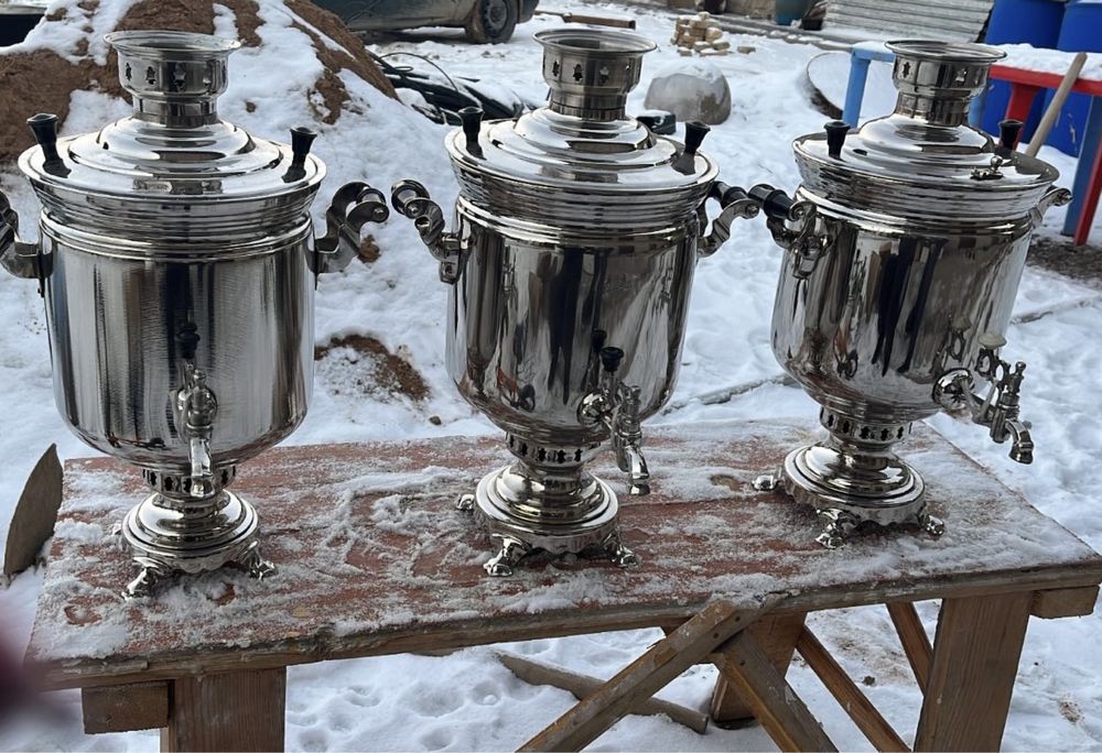 Самовары реставрированные 5 л и 7 литров
