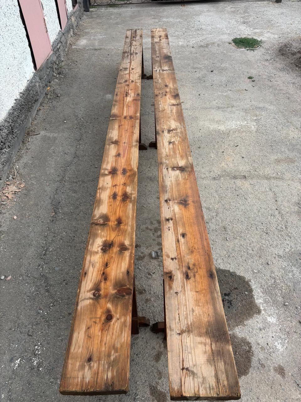 Лавки деревянные  хорошего  качества б/у