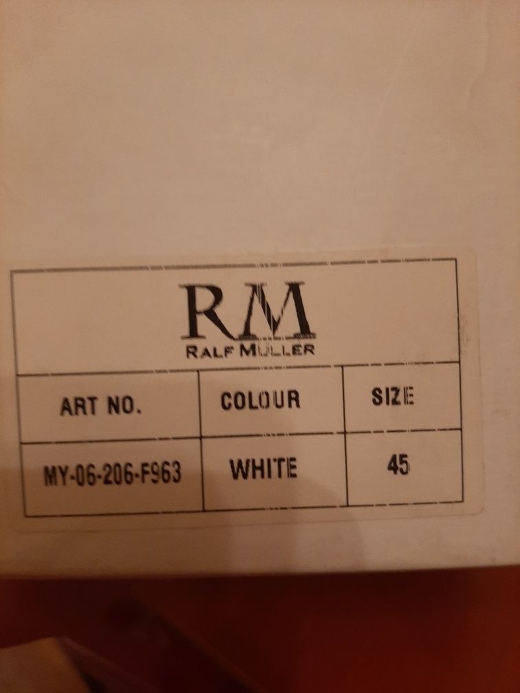 Мужские мокасины (слипоны) Ralf Muller, оригинал, кожа, р-р 45, новые