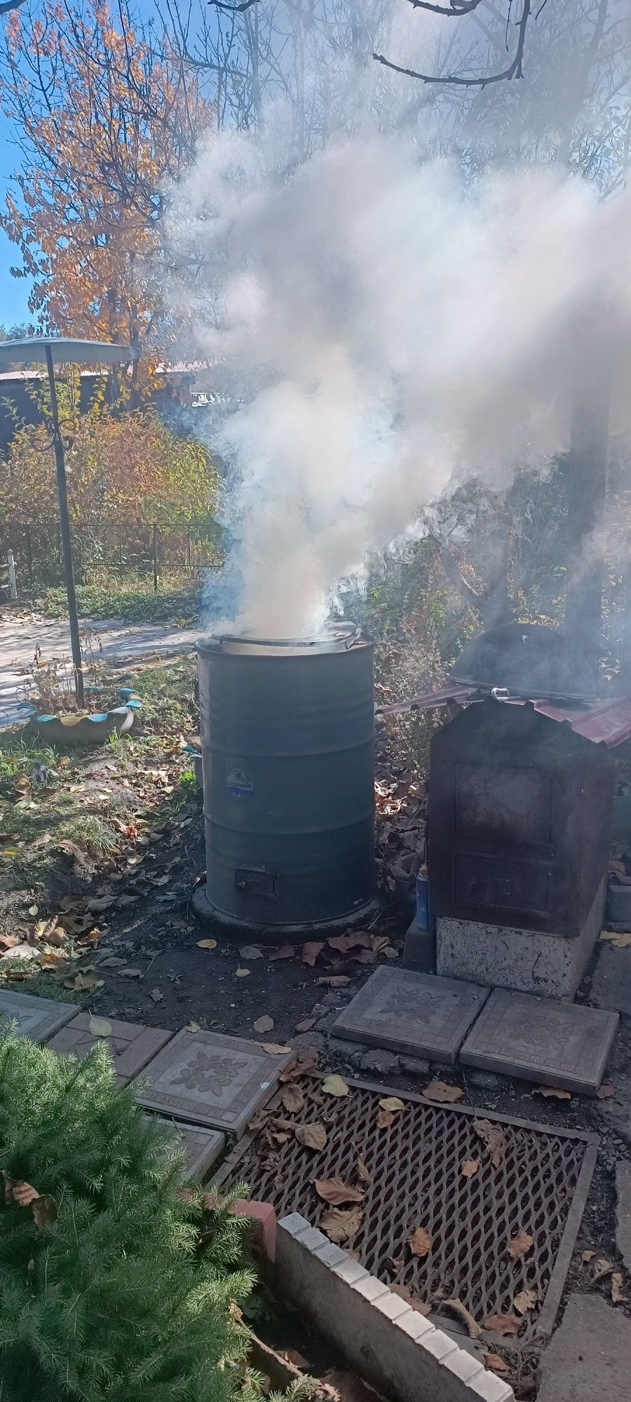Тандыр в бочке самодельный