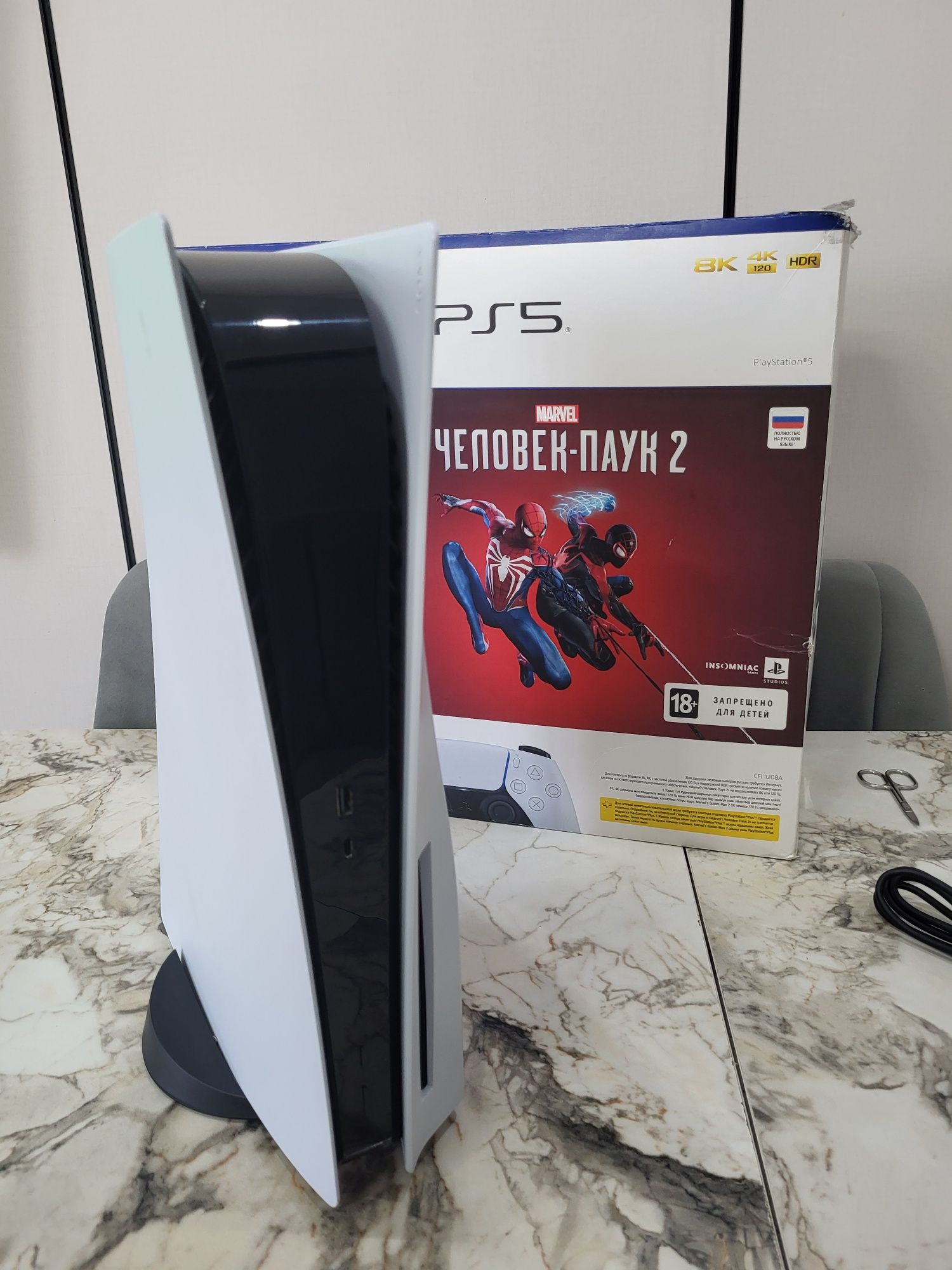PlayStation 5 с игрой Spider-Man 2 новая! Плейстейшан 5!