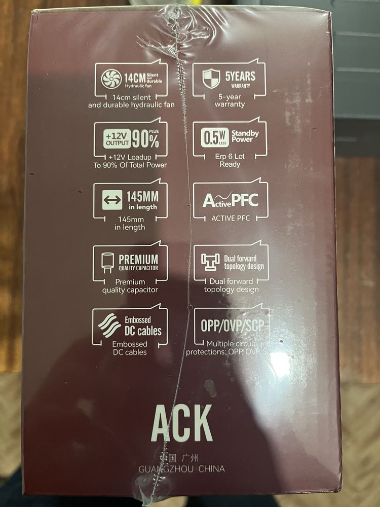 Блок питания 1STPLAYER ACK 650W Black новый